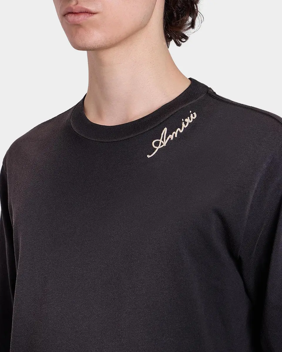 AMIRI Logo Embroidered Cotton T-Shirt | Thumbnail 3