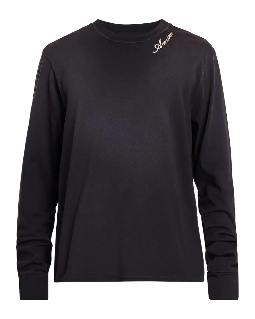 AMIRI Logo Embroidered Cotton T-Shirt | Image 1 AMIRI Logo Embroidered Cotton T-Shirt | Image 1