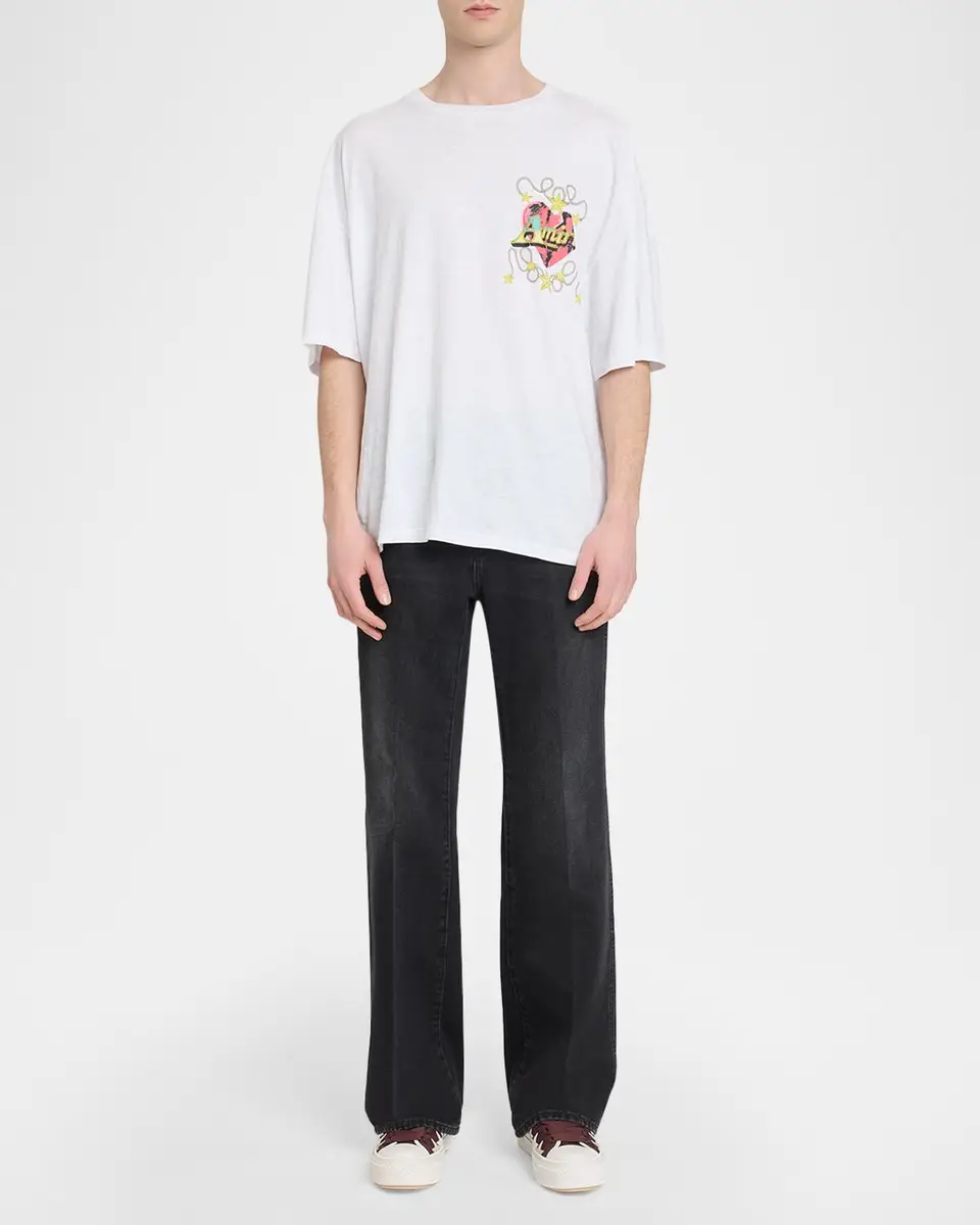 AMIRI Men's Heart Oversized T-Shirt | Thumbnail 2