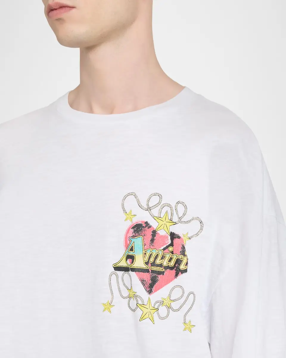 AMIRI Men's Heart Oversized T-Shirt | Thumbnail 5