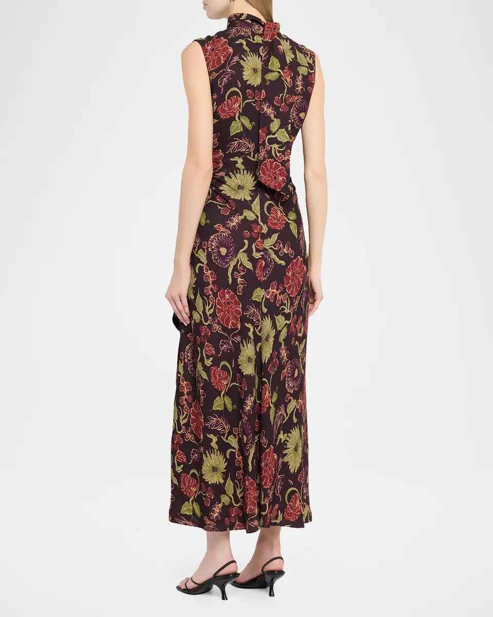 TANYA TAYLOR Amelia Sleeveless Floral Scarf Dress | Thumbnail 3