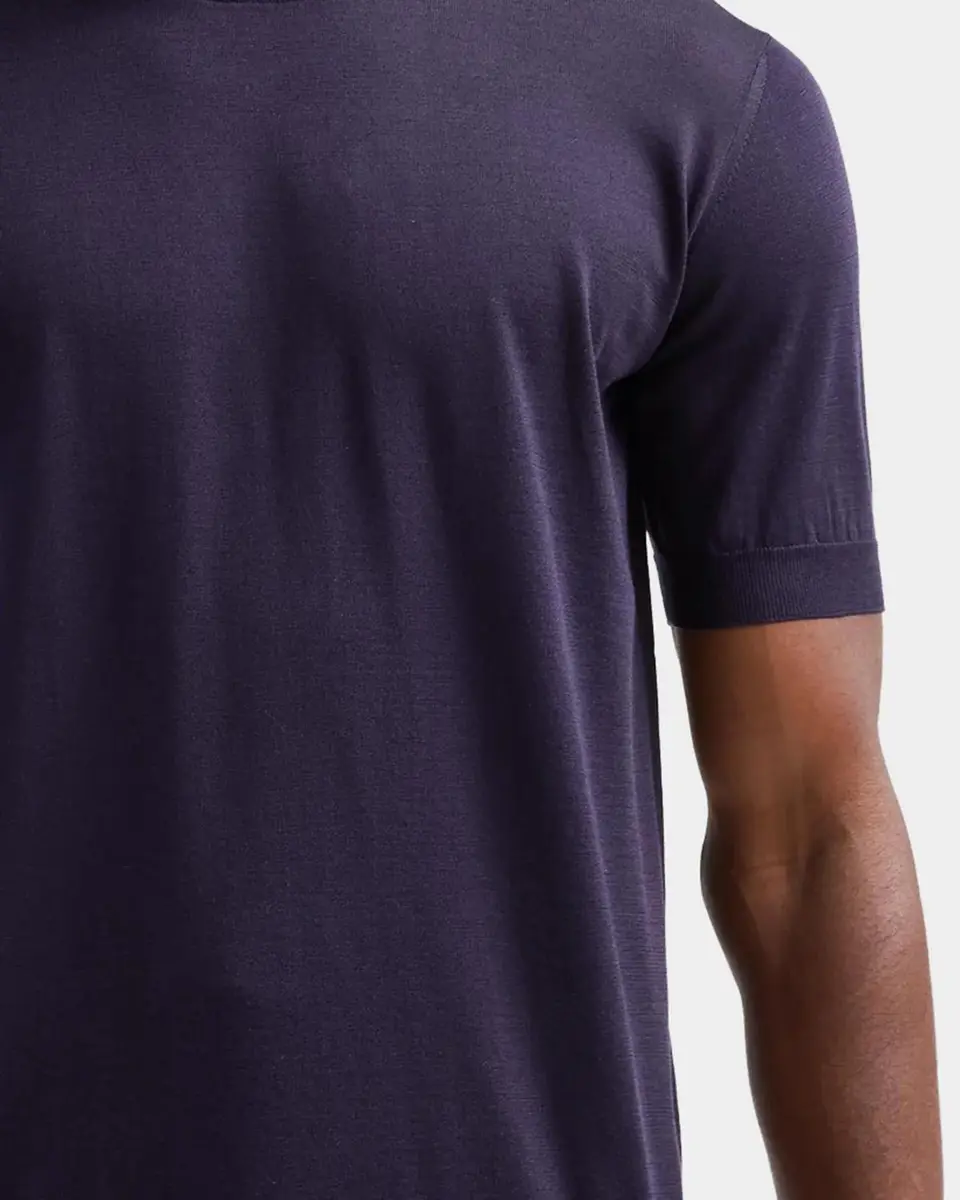 Giorgio Armani Men's Silk and Cotton Crewneck T-Shirt | Thumbnail 5 Giorgio Armani Men's Silk and Cotton Crewneck T-Shirt | Thumbnail 5