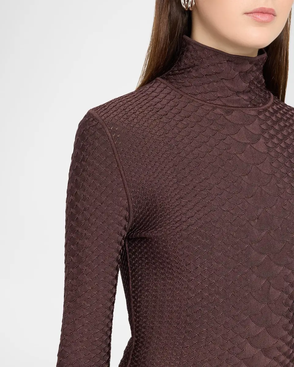 Adam Lippes Sitara Viscose Knit Turtleneck Top | Thumbnail 5 Adam Lippes Sitara Viscose Knit Turtleneck Top | Thumbnail 5