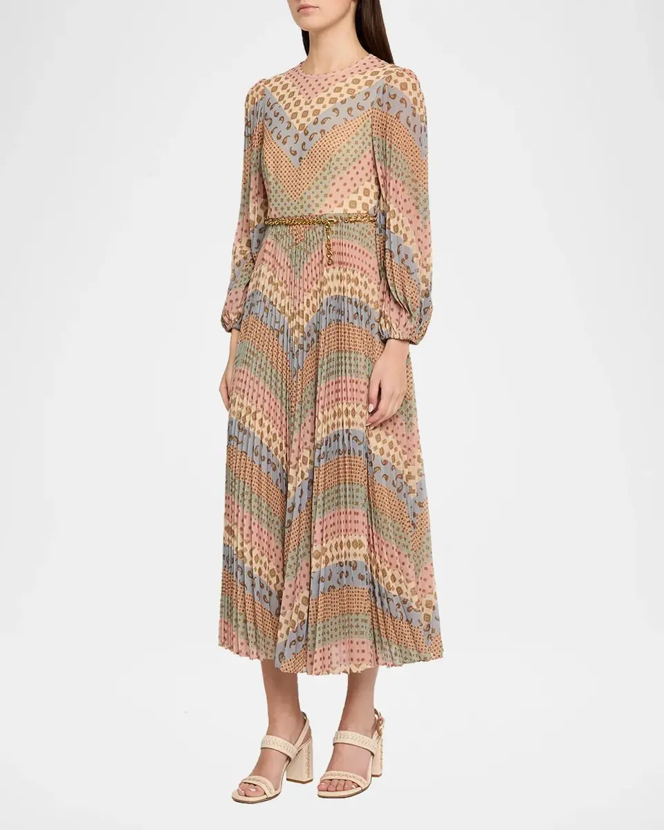 Zimmermann Sunray Long-Sleeve Midi Dress | Thumbnail 4 Zimmermann Sunray Long-Sleeve Midi Dress | Thumbnail 4