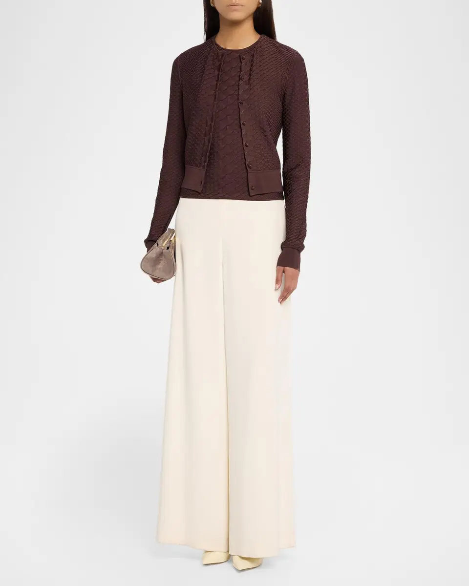Adam Lippes Worth Viscose Knit Cardigan | Thumbnail 2 Adam Lippes Worth Viscose Knit Cardigan | Thumbnail 2