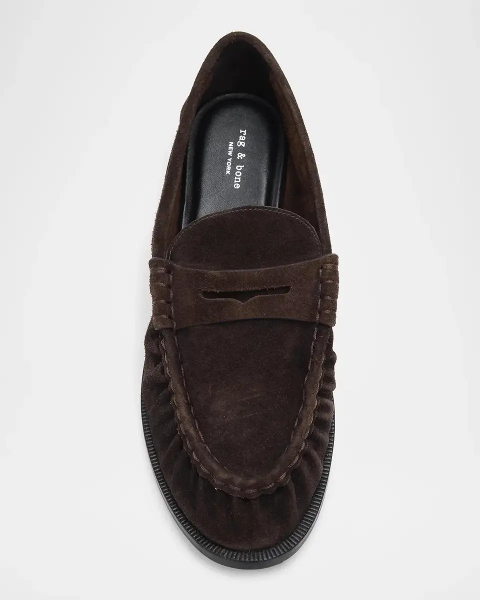 rag & bone Lexi Suede Penny Loafers | Thumbnail 4