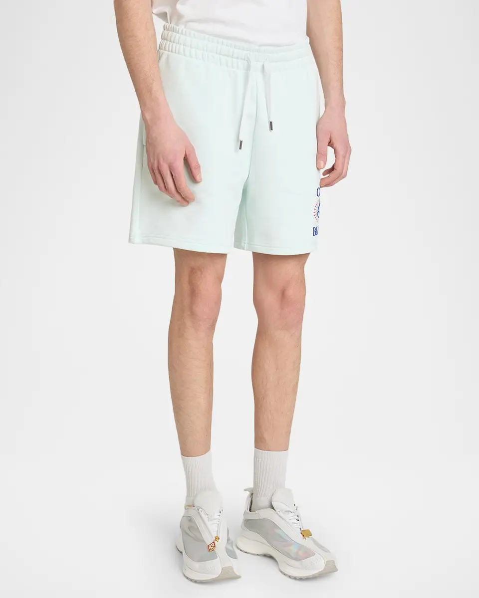 Casablanca Men's Celestial Pyramid Cotton Drawstring Shorts | Thumbnail 4
