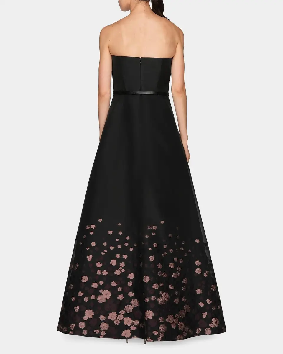 Kay Unger New York Elenora Floral Organza Ball Gown | Thumbnail 3