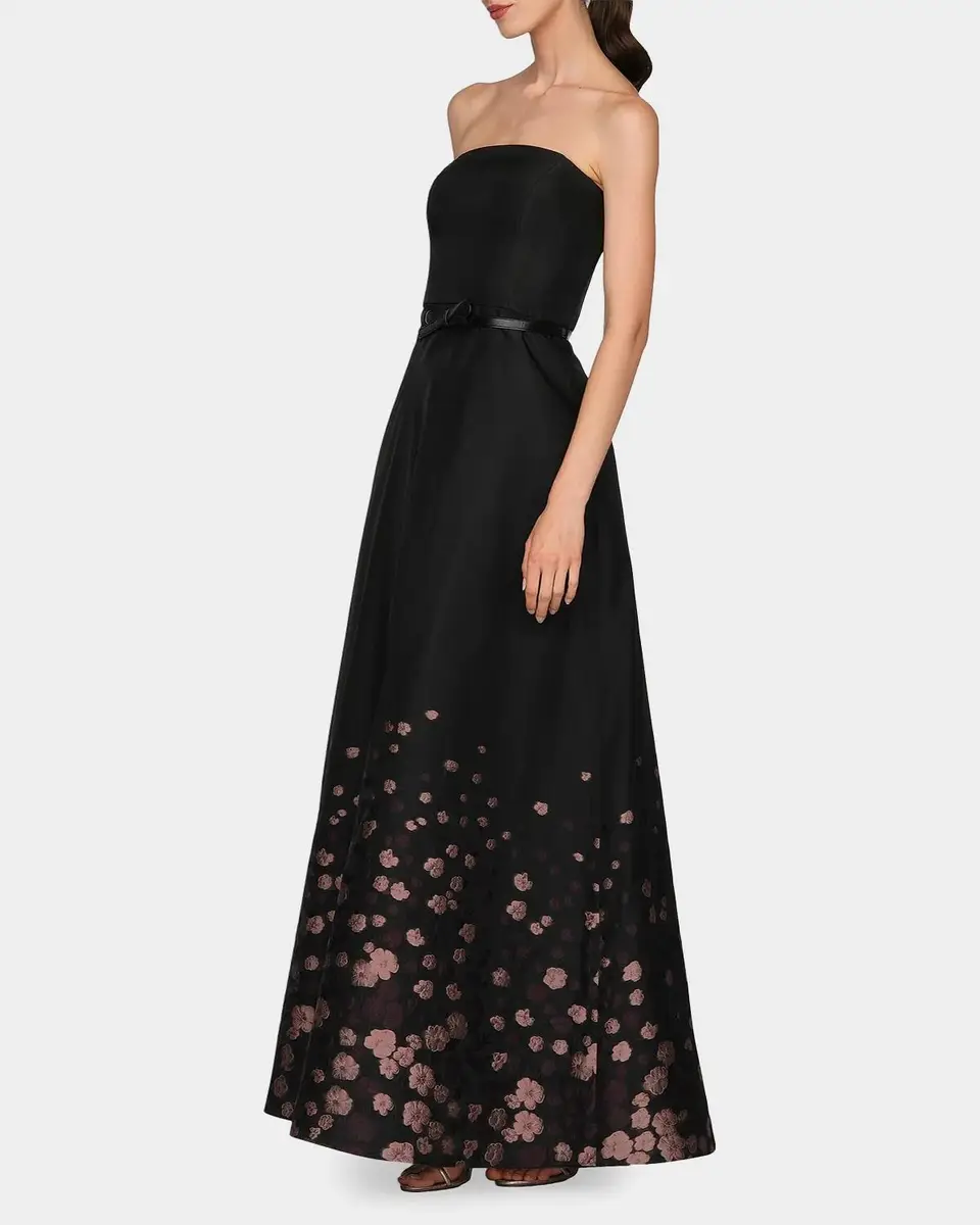 Kay Unger New York Elenora Floral Organza Ball Gown | Thumbnail 6