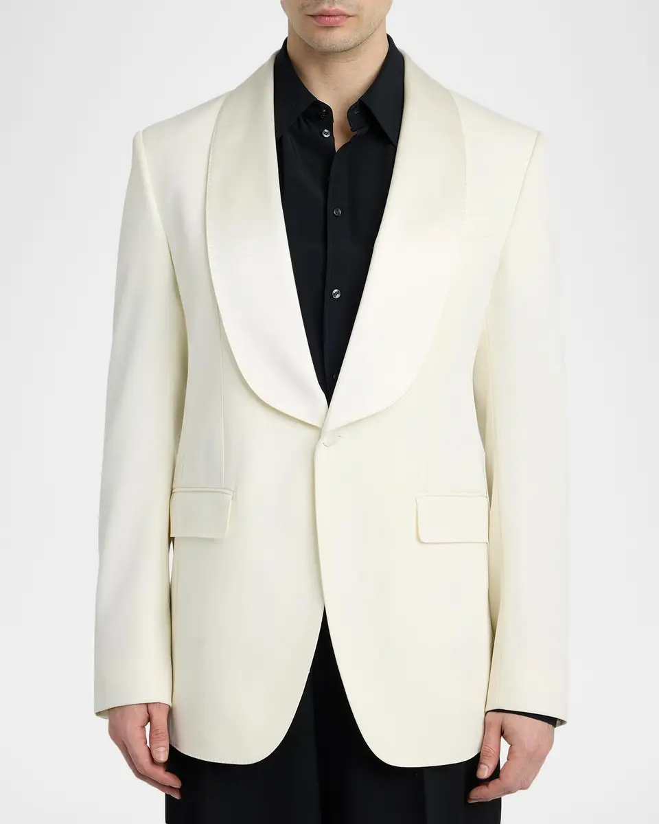 Dolce & Gabbana Men's Single-Breasted Relaxed Sport Coat | Thumbnail 4 Dolce & Gabbana Men's Single-Breasted Relaxed Sport Coat | Thumbnail 4