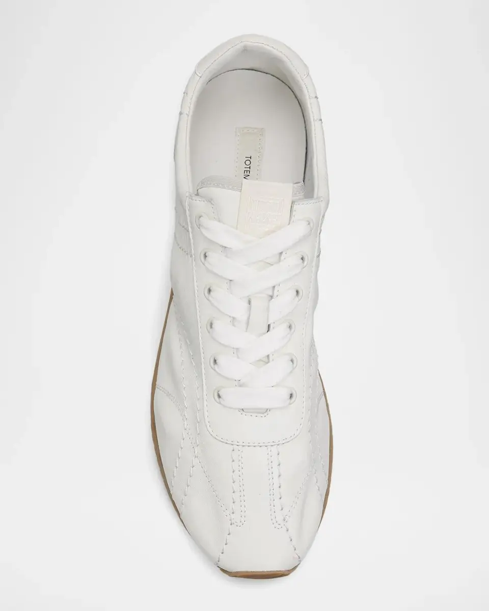 TOTEME Flex Nappa Leather Low-Top Sneakers | Thumbnail 6 TOTEME Flex Nappa Leather Low-Top Sneakers | Thumbnail 6