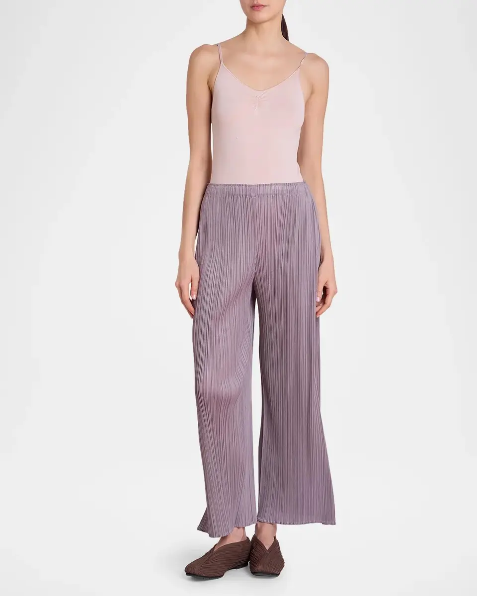 Issey Miyake Monthly Colors: August Pleats Wide-Leg Ankle Pants | Thumbnail 4