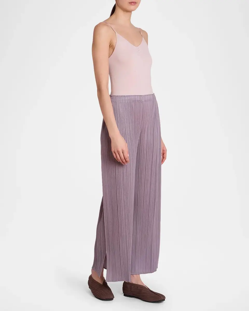 Issey Miyake Monthly Colors: August Pleats Wide-Leg Ankle Pants | Thumbnail 6