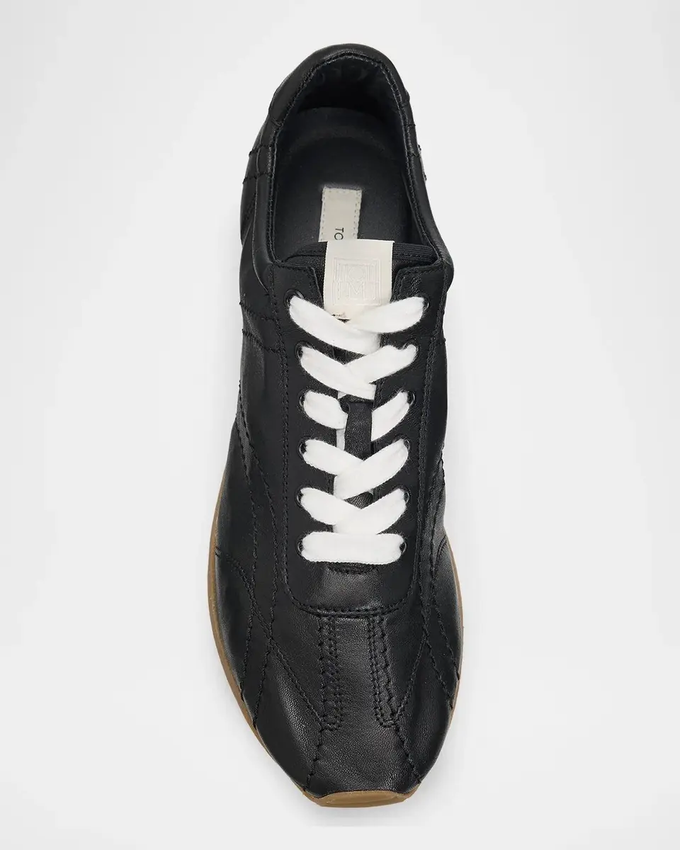 TOTEME Flex Nappa Leather Low-Top Sneakers | Thumbnail 6