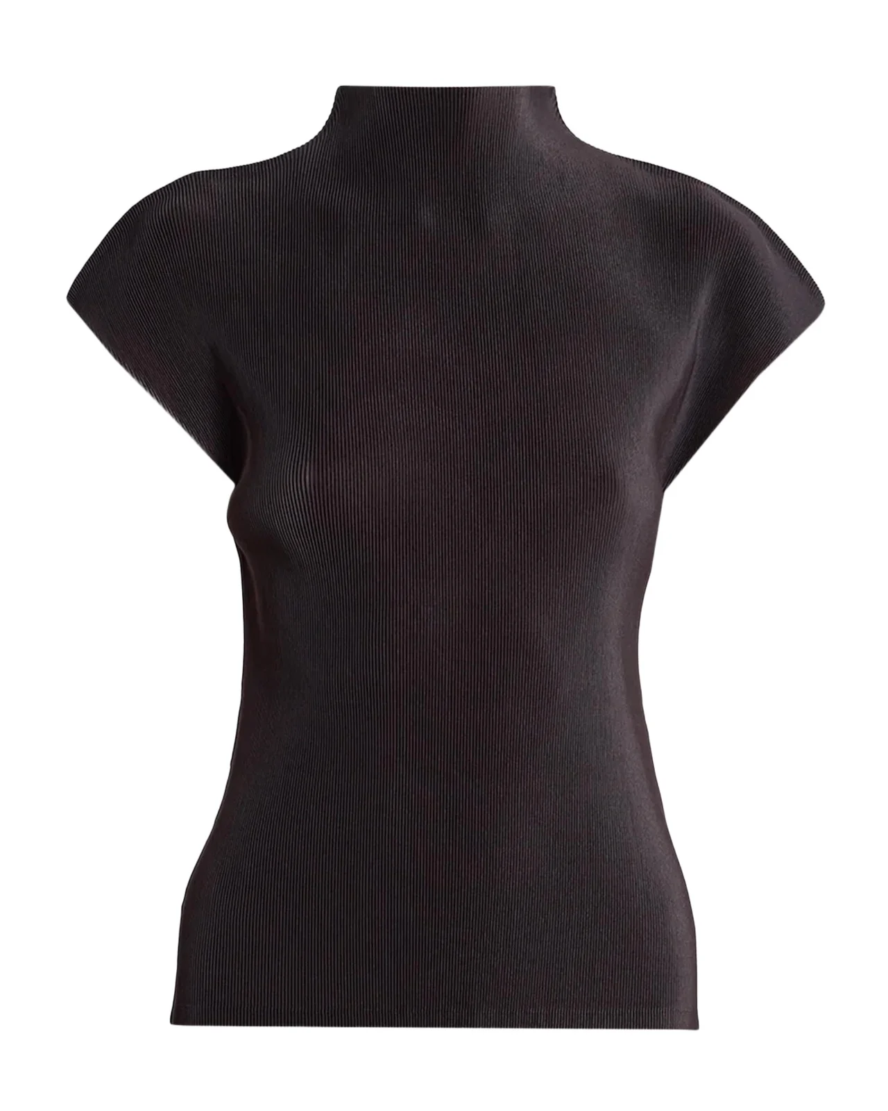 Issey Miyake Mist August Pleats Cap-Sleeve Top
