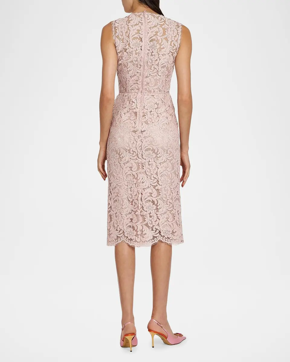 Dolce & Gabbana Lace Sheath Midi-Dress | Thumbnail 3 Dolce & Gabbana Lace Sheath Midi-Dress | Thumbnail 3