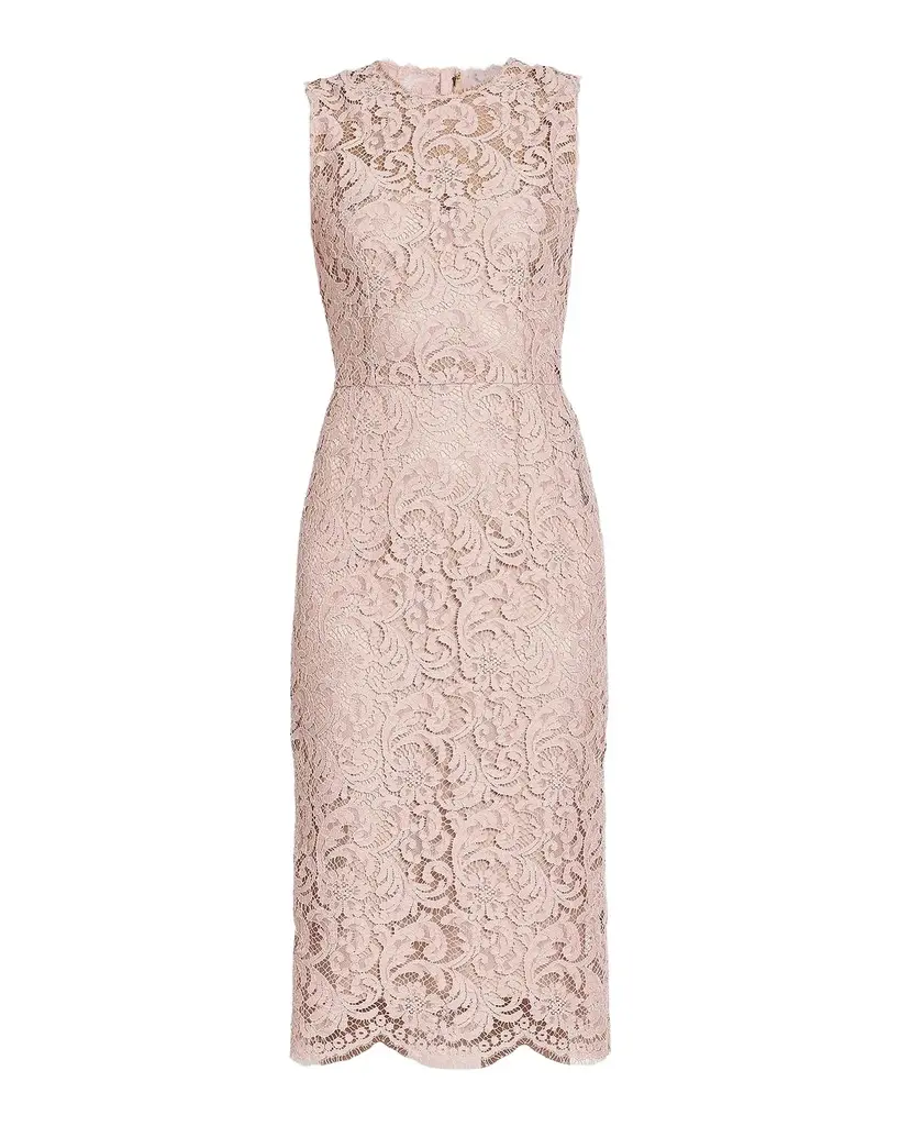 Dolce & Gabbana Lace Sheath Midi-Dress | Image 1 Dolce & Gabbana Lace Sheath Midi-Dress | Image 1