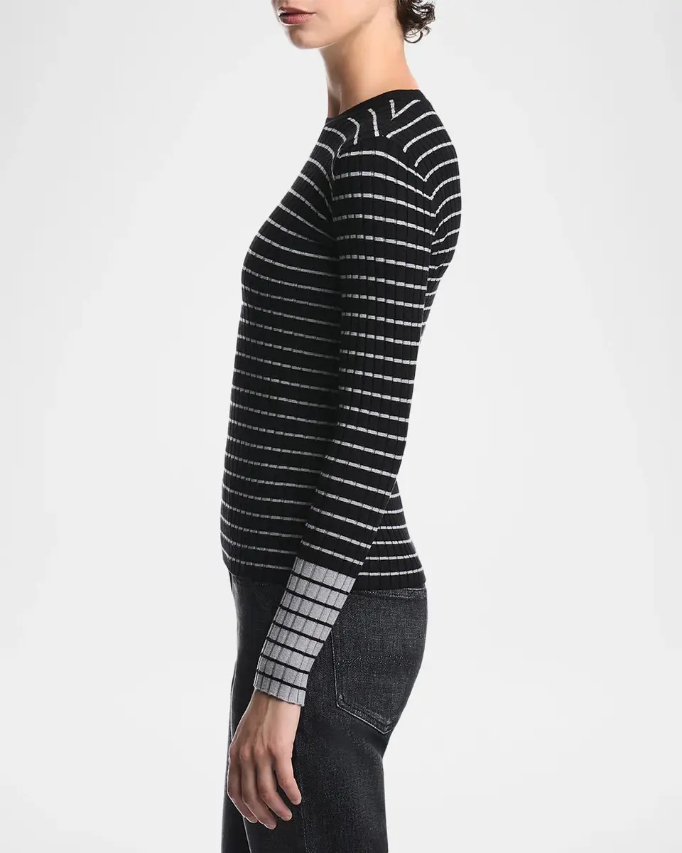 Emporio Armani Striped Rib Knit Pullover | Thumbnail 6 Emporio Armani Striped Rib Knit Pullover | Thumbnail 6
