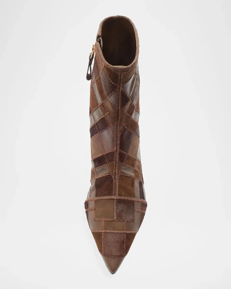 Alexandre Birman 50mm Annelise Patchwork Leather Booties | Thumbnail 4