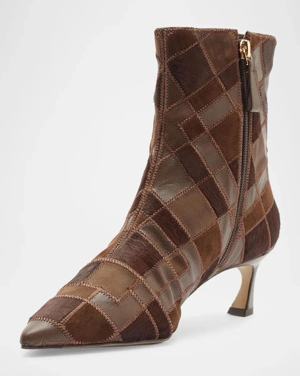 Alexandre Birman 50mm Annelise Patchwork Leather Booties | Thumbnail 6