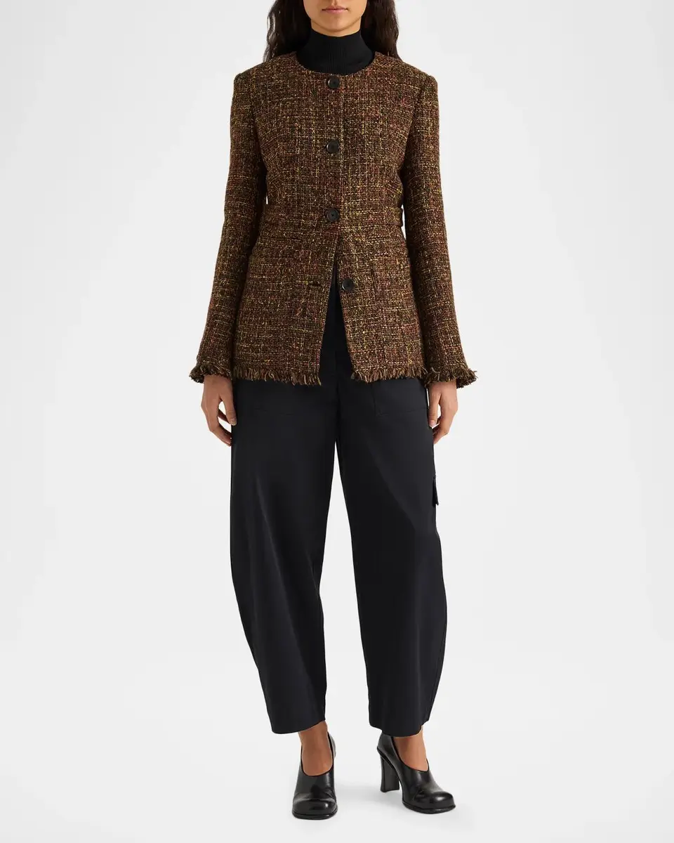 Proenza Schouler White Label Aurelia Tweed Jacket | Thumbnail 2 Proenza Schouler White Label Aurelia Tweed Jacket | Thumbnail 2