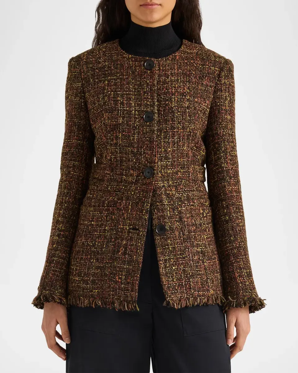 Proenza Schouler White Label Aurelia Tweed Jacket | Thumbnail 4 Proenza Schouler White Label Aurelia Tweed Jacket | Thumbnail 4