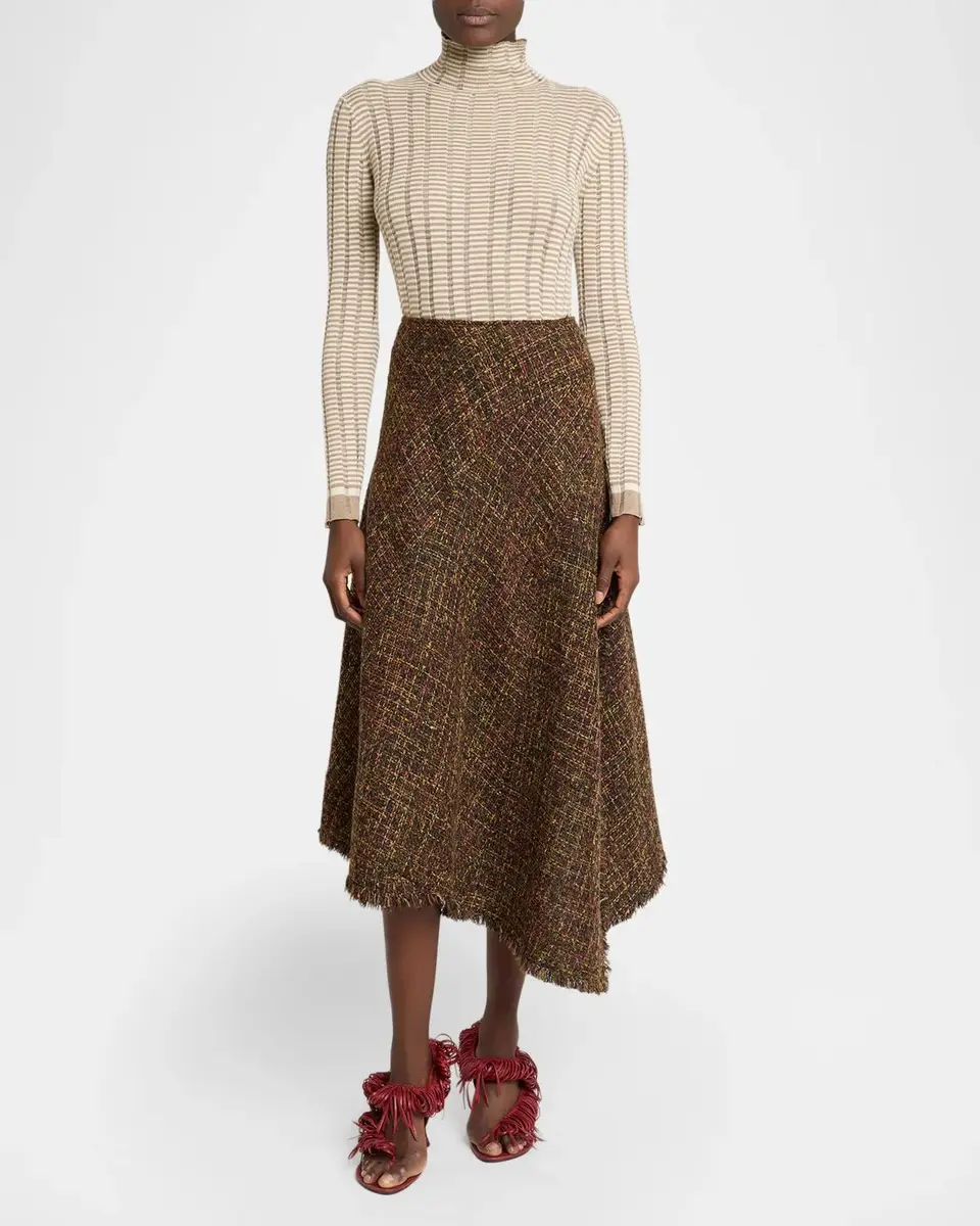 Proenza Schouler White Label Layne Tweed Midi Skirt | Thumbnail 2