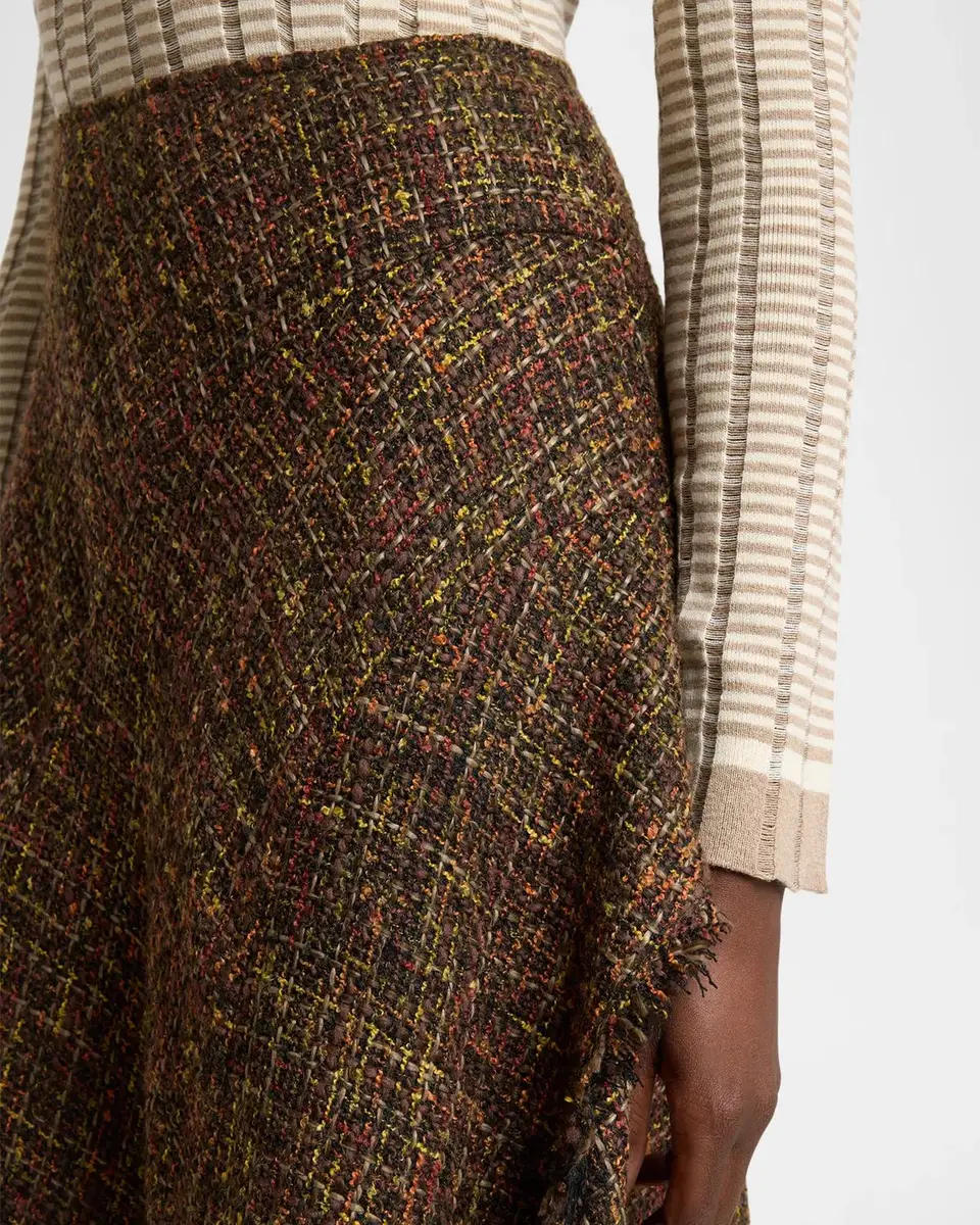 Proenza Schouler White Label Layne Tweed Midi Skirt | Thumbnail 5