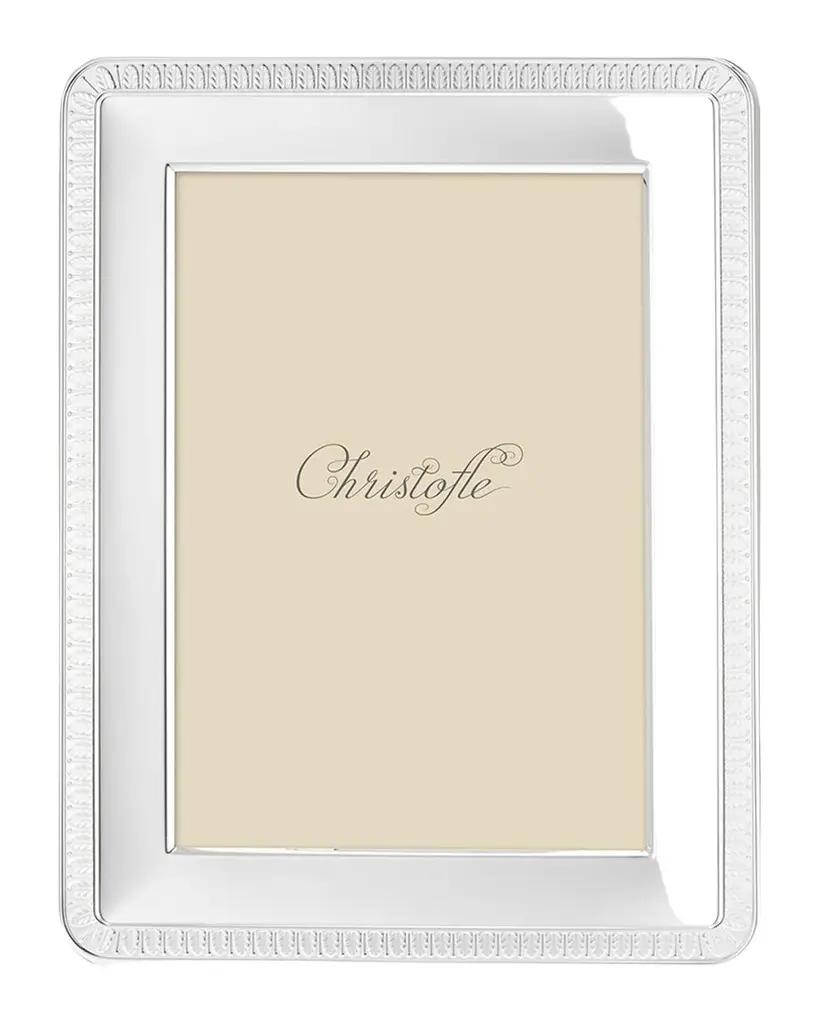 Christofle Malmaison Silver-Plated 5" x 7" Picture Frame | Image 1 Christofle Malmaison Silver-Plated 5" x 7" Picture Frame | Image 1