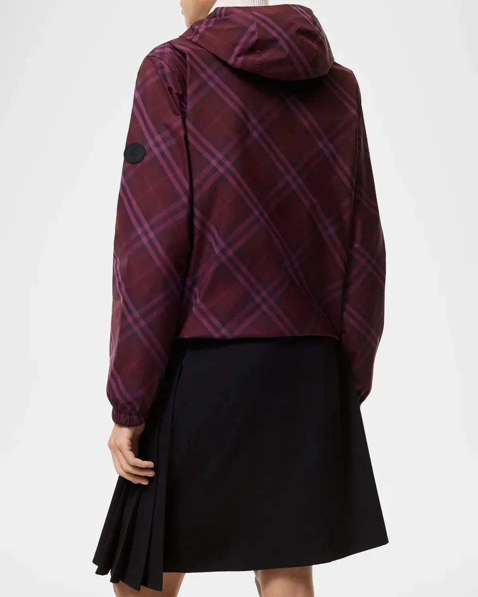 Burberry Salcombe Check Zip Hooded Jacket | Thumbnail 3
