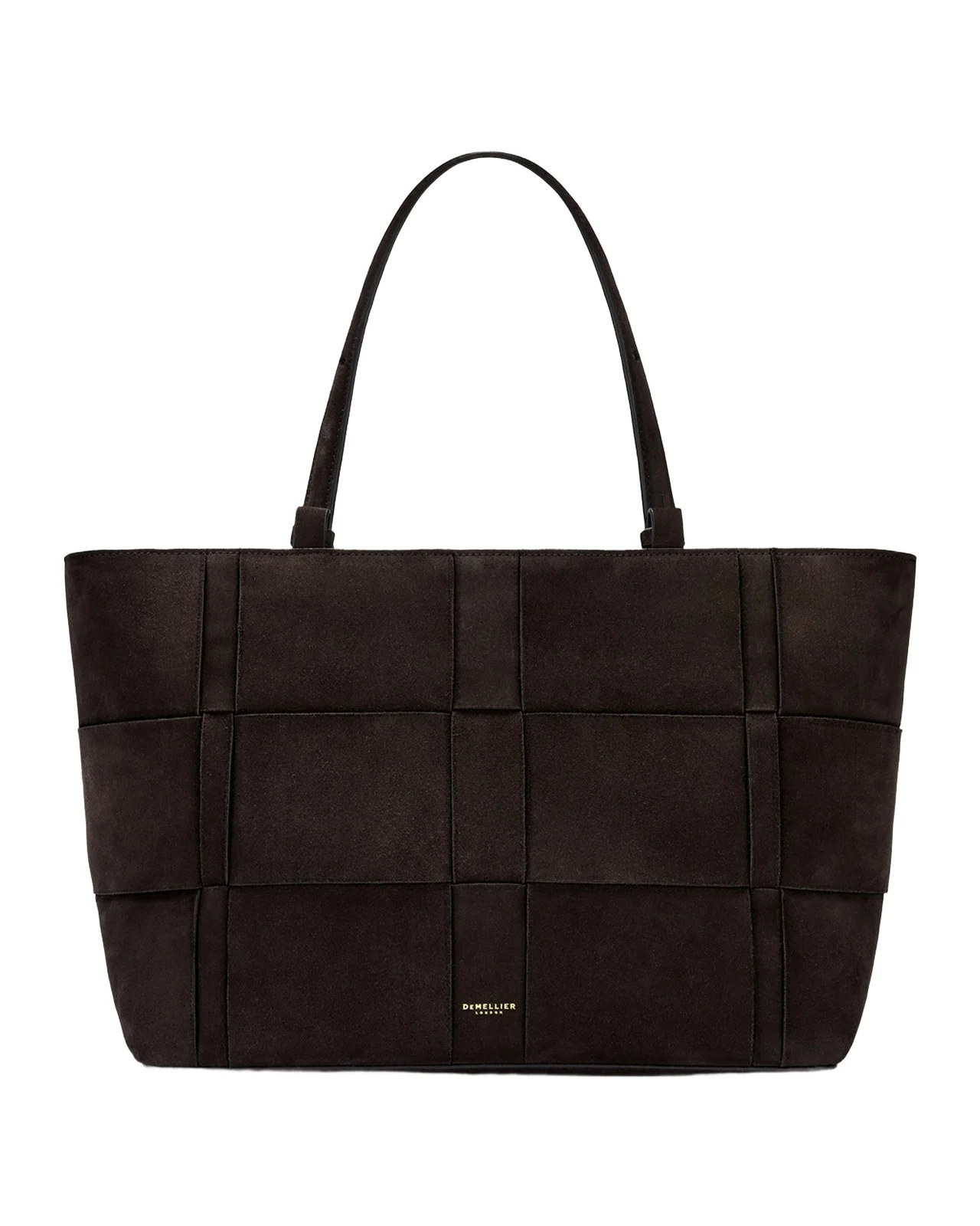 DeMellier The Florence Woven Suede Tote Bag