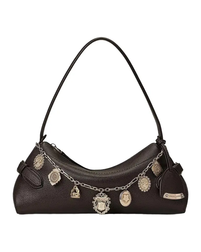 Ralph Lauren The Ralph Charm-Detail Leather Shoulder Bag | Image 1 Ralph Lauren The Ralph Charm-Detail Leather Shoulder Bag | Image 1