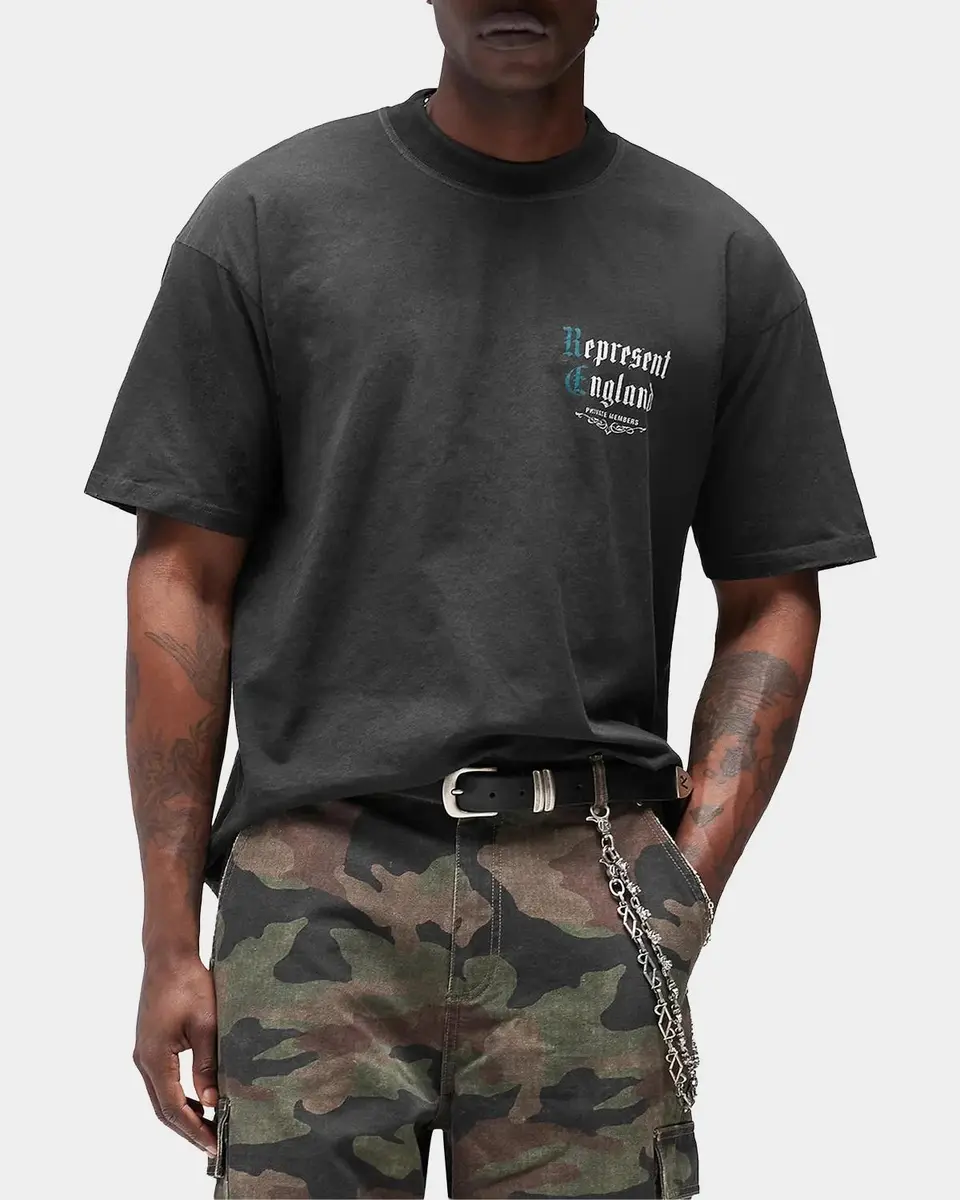 Represent Men's Private Members Graphic T-Shirt | Thumbnail 4 Represent Men's Private Members Graphic T-Shirt | Thumbnail 4