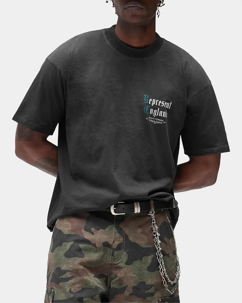 Represent Men's Private Members Graphic T-Shirt | Thumbnail 5 Represent Men's Private Members Graphic T-Shirt | Thumbnail 5