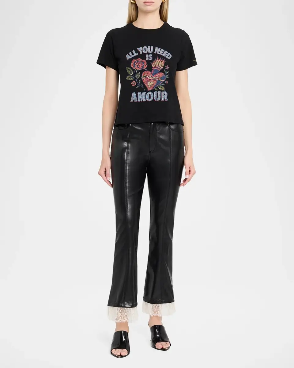 Cinq à Sept All You Need Is Amour Graphic Cotton T-Shirt | Thumbnail 2 Cinq à Sept All You Need Is Amour Graphic Cotton T-Shirt | Thumbnail 2
