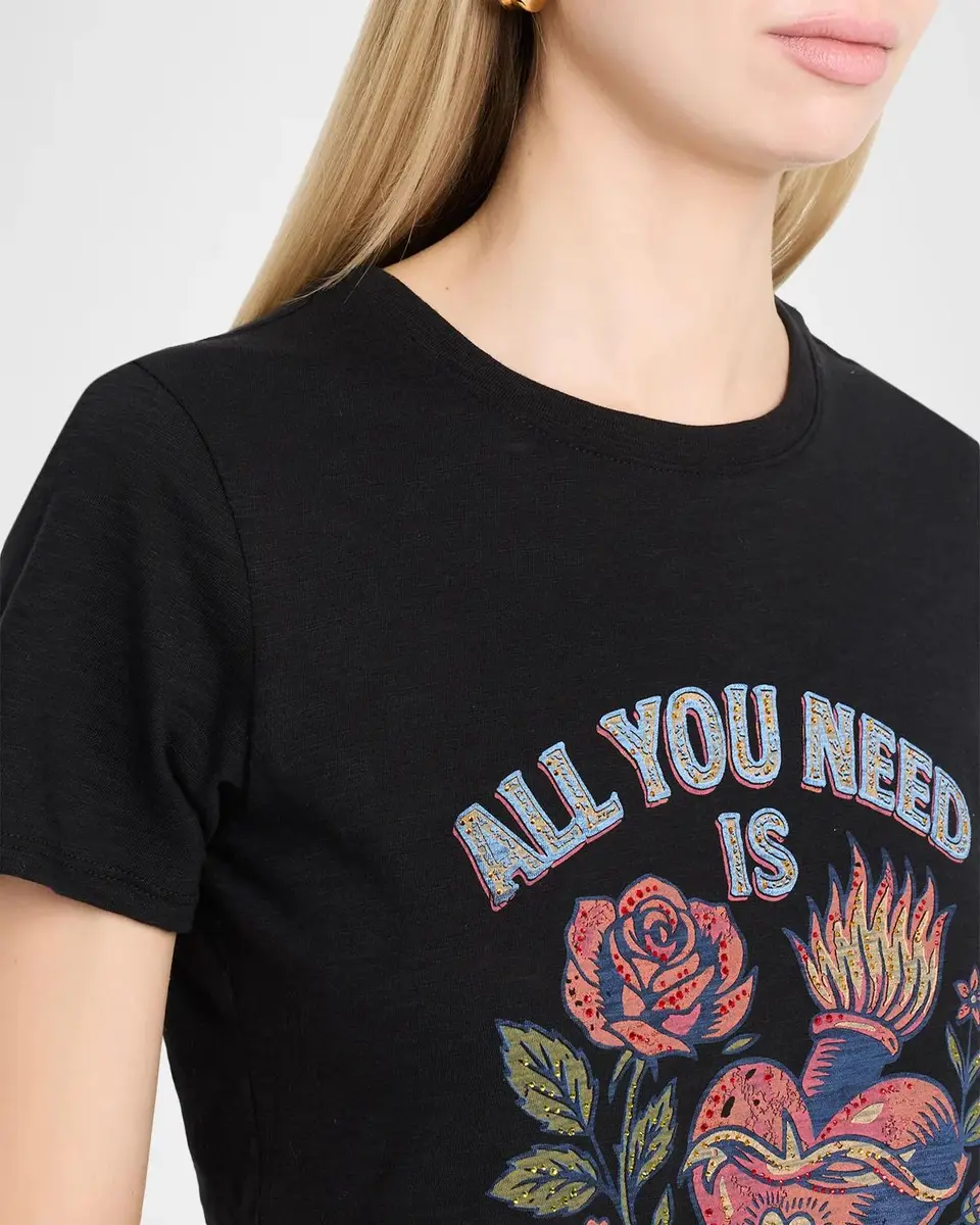 Cinq à Sept All You Need Is Amour Graphic Cotton T-Shirt | Thumbnail 5 Cinq à Sept All You Need Is Amour Graphic Cotton T-Shirt | Thumbnail 5