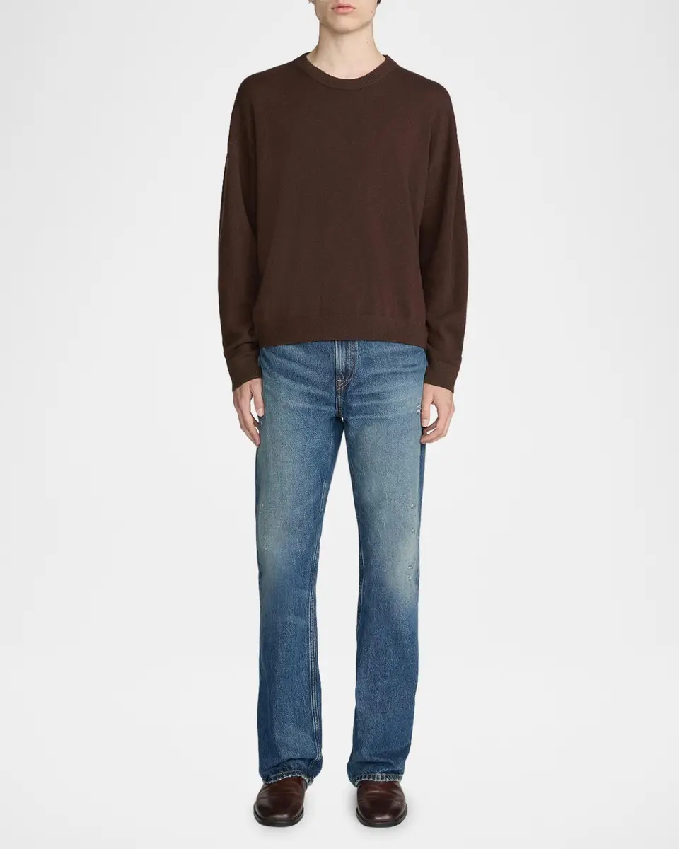 Frame Men's D Whiskered Cotton Bootcut Jeans | Thumbnail 2