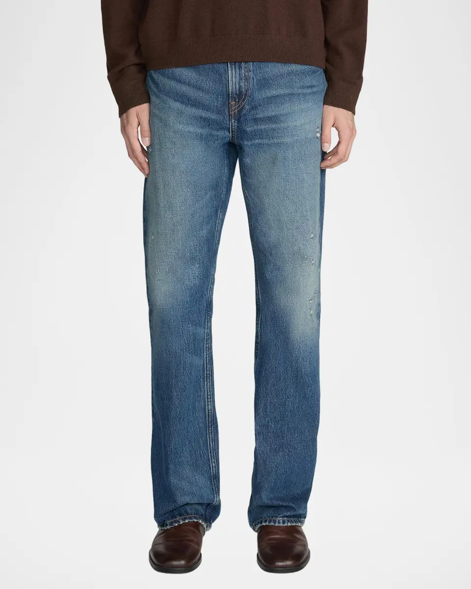 Frame Men's D Whiskered Cotton Bootcut Jeans | Thumbnail 4