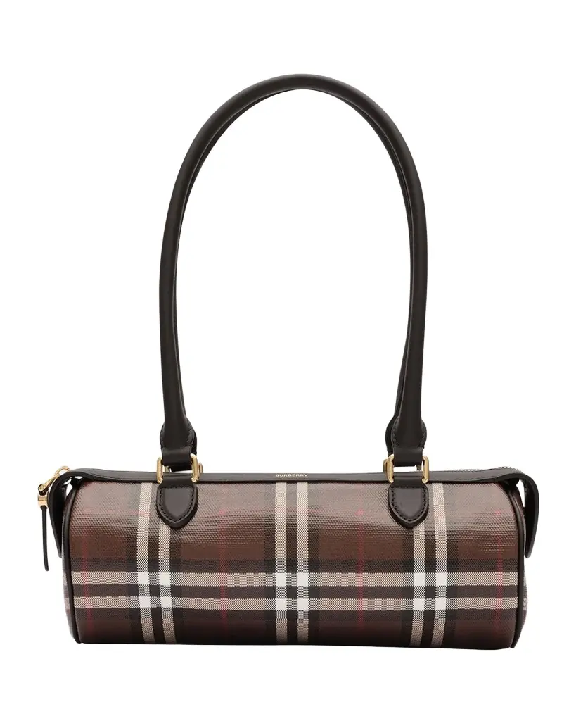 Burberry Mini Check Barrel Shoulder Bag | Image 1 Burberry Mini Check Barrel Shoulder Bag | Image 1
