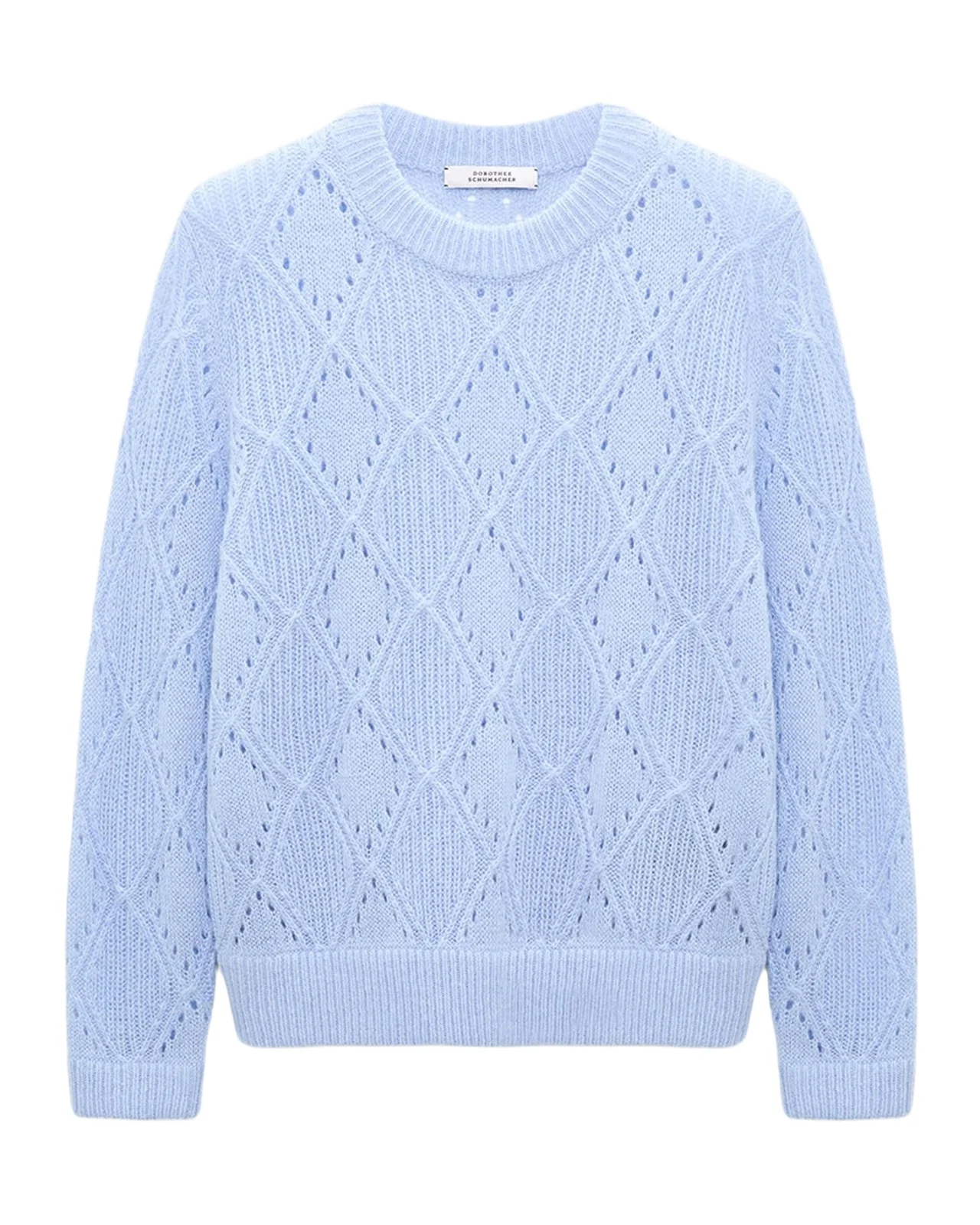Sheer Softness Argyle Pointelle Sweater