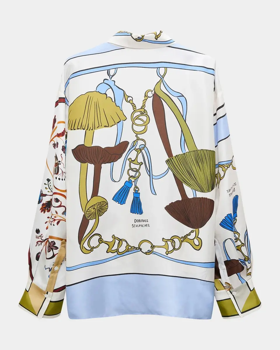 Dorothee Schumacher Cosmic Funghi Silk Twill Blouse | Thumbnail 2