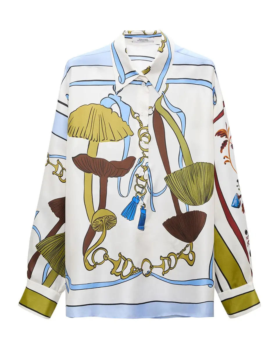 Dorothee Schumacher Cosmic Funghi Silk Twill Blouse | Thumbnail 3