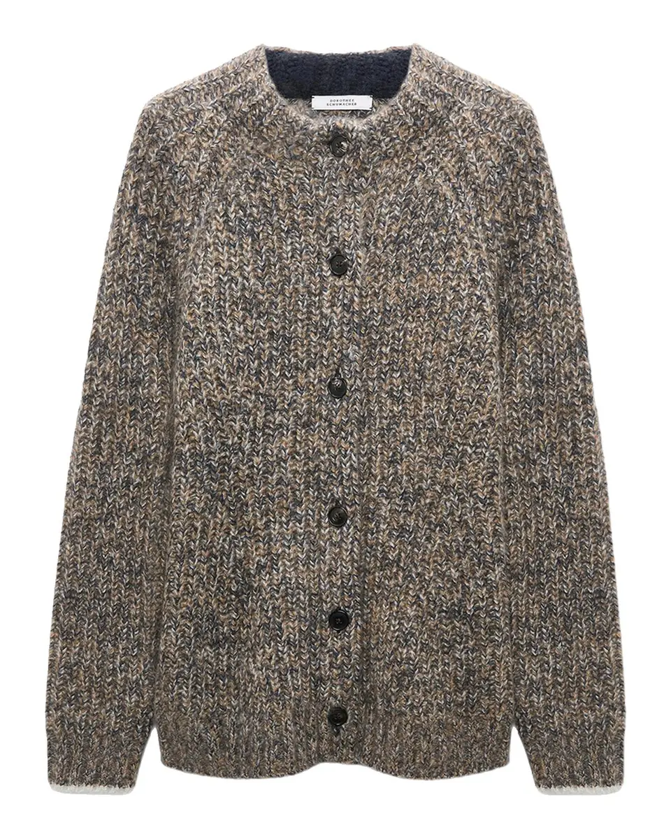 Dorothee Schumacher Luxury Love Marled Cashmere Cardigan | Thumbnail 3
