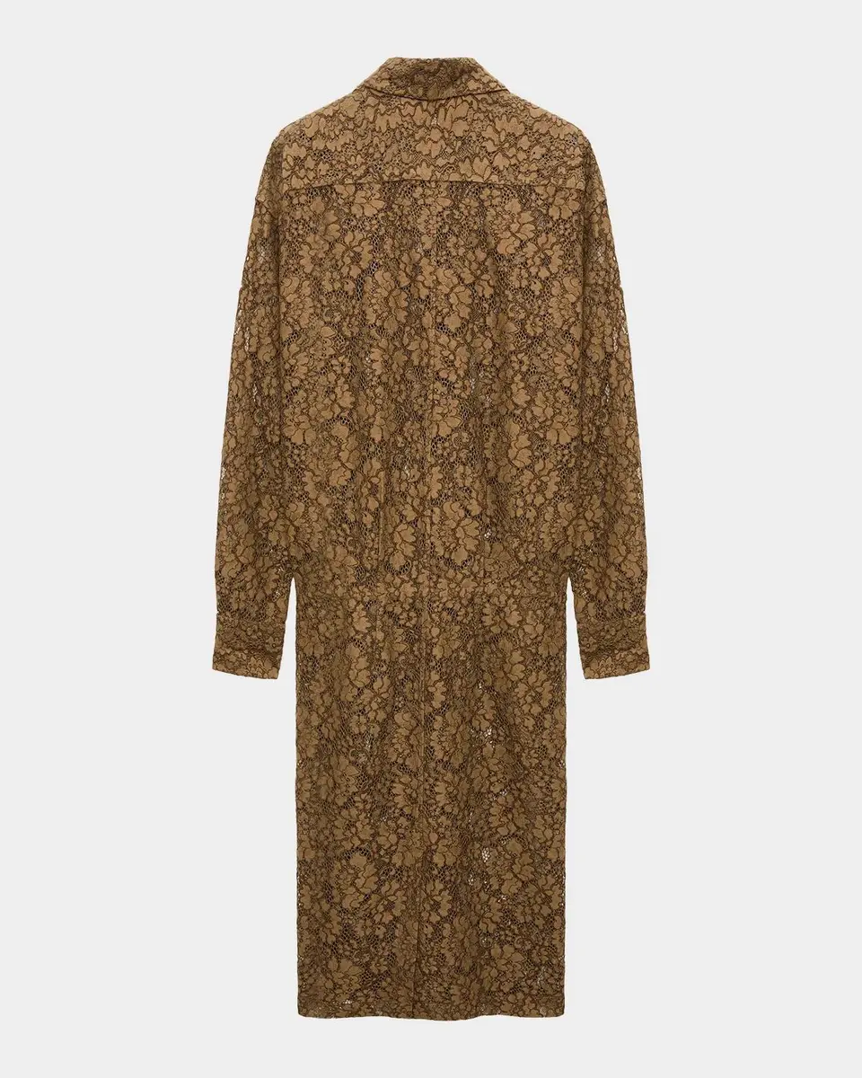 Dorothee Schumacher Powerful Lace Blouson Midi Shirtdress | Thumbnail 2 Dorothee Schumacher Powerful Lace Blouson Midi Shirtdress | Thumbnail 2