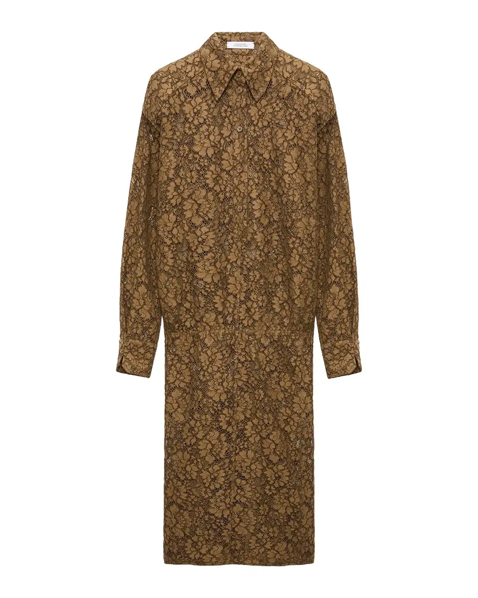Dorothee Schumacher Powerful Lace Blouson Midi Shirtdress | Thumbnail 3 Dorothee Schumacher Powerful Lace Blouson Midi Shirtdress | Thumbnail 3