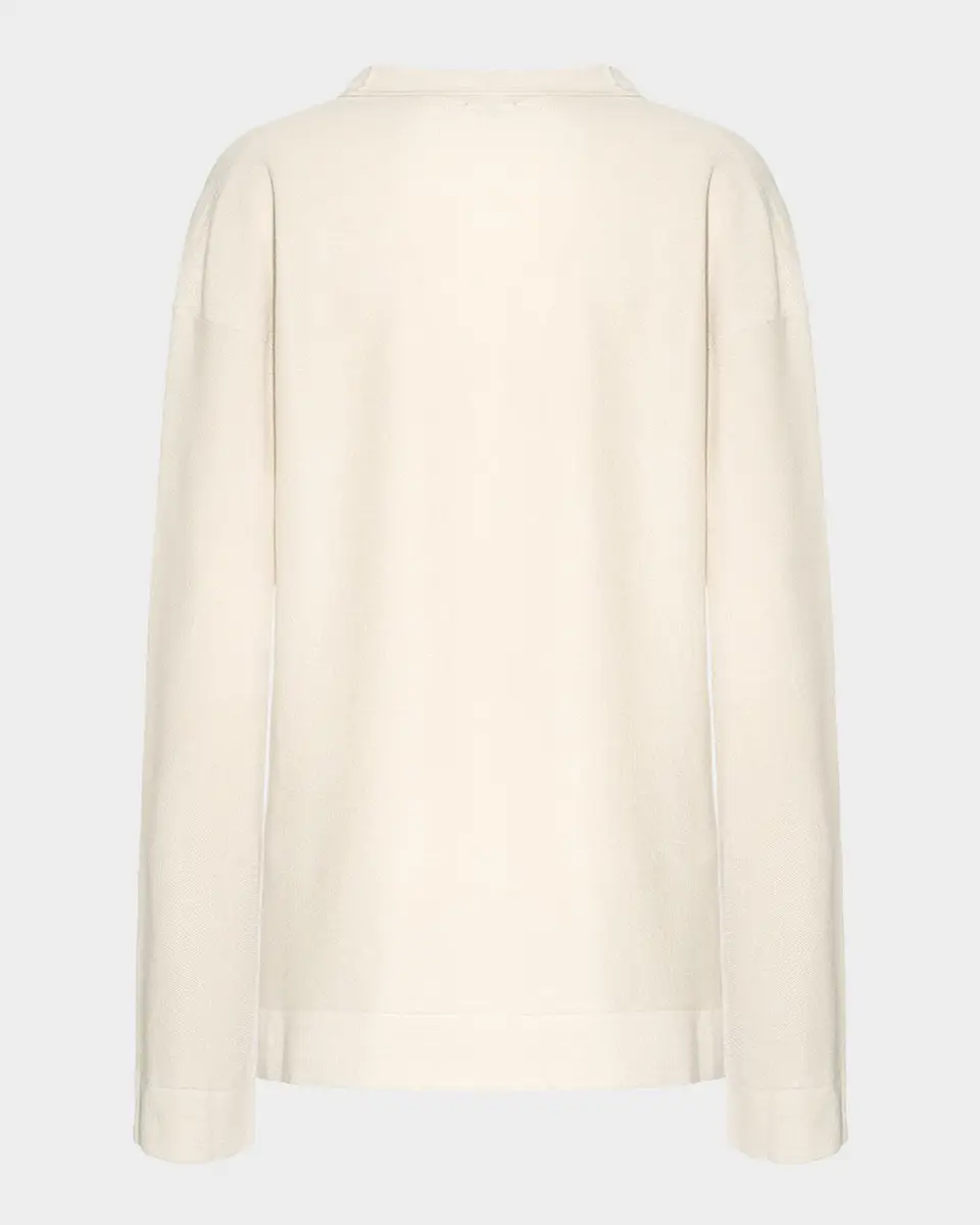 Malo Piqu Virgin Wool-Silk Sweater | Thumbnail 2 Malo Piqu Virgin Wool-Silk Sweater | Thumbnail 2