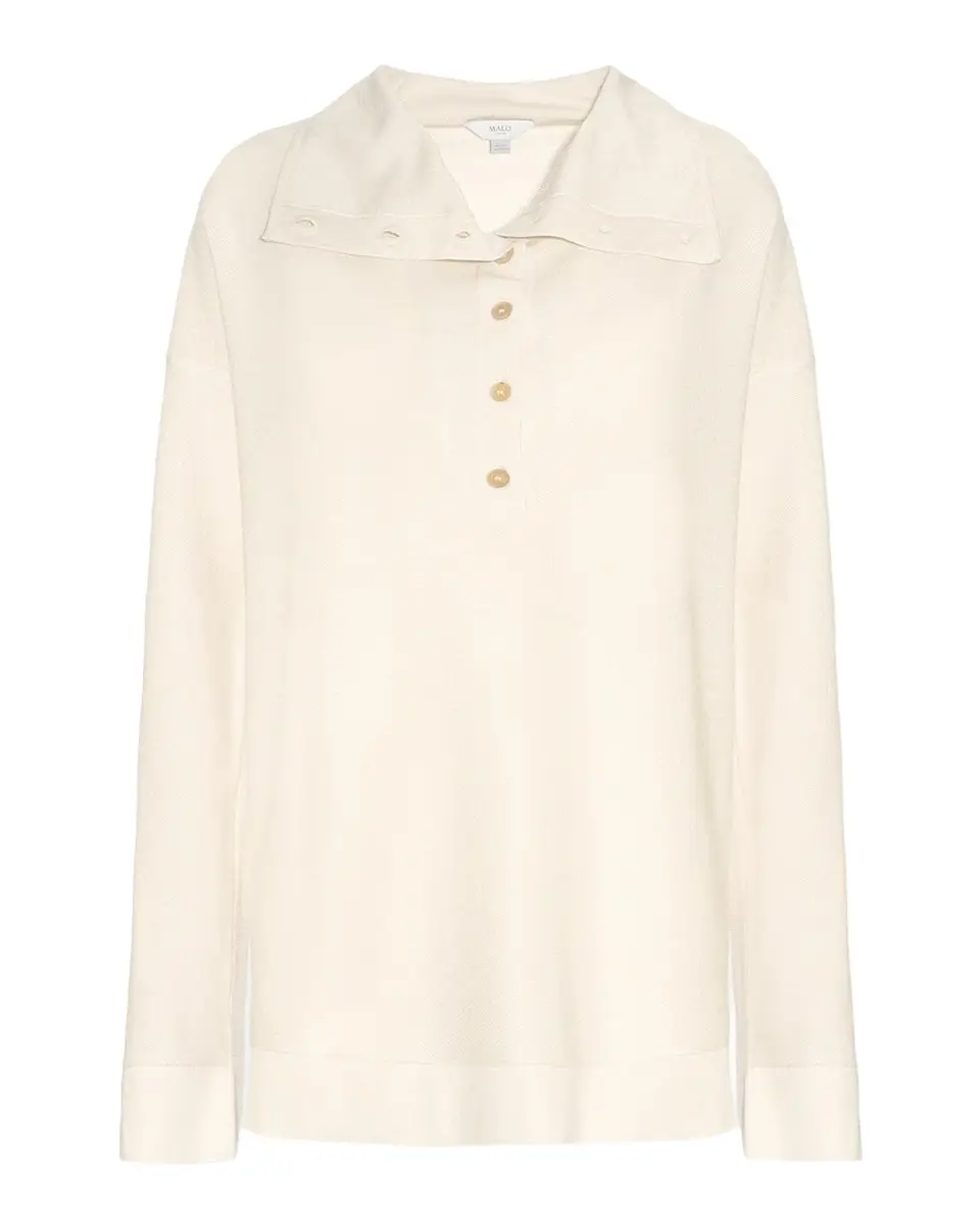 Malo Piqu Virgin Wool-Silk Sweater | Thumbnail 3 Malo Piqu Virgin Wool-Silk Sweater | Thumbnail 3