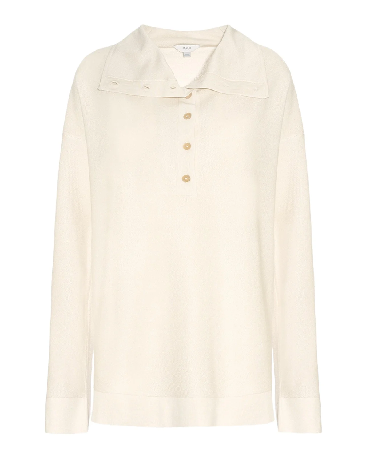 Piqu Virgin Wool-Silk Sweater
