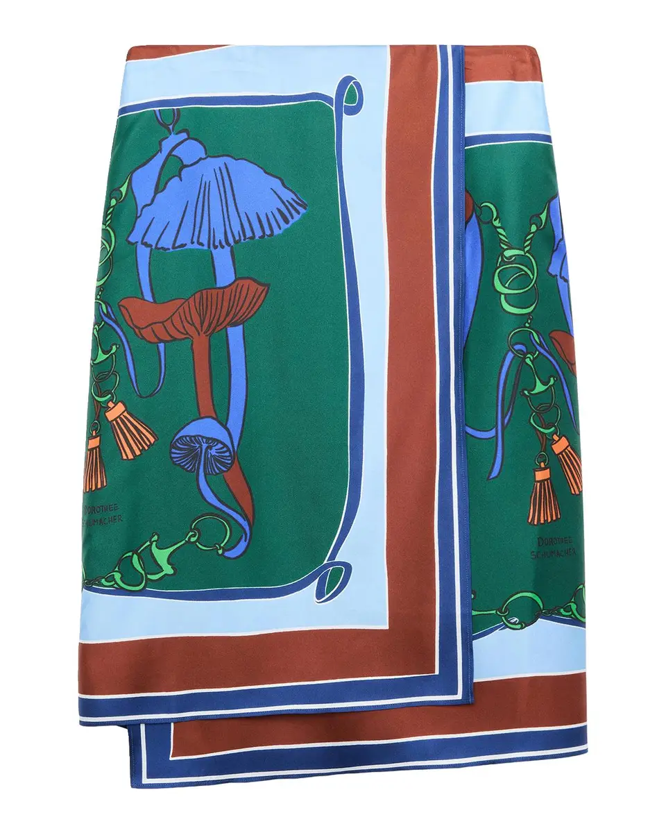 Dorothee Schumacher Cosmic Funghi Silk Twill Midi Skirt | Thumbnail 3 Dorothee Schumacher Cosmic Funghi Silk Twill Midi Skirt | Thumbnail 3