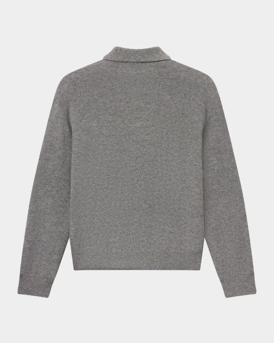 Frame Men's Boiled Wool Polo Sweater | Thumbnail 7